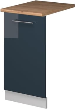 Vaatwasser paneel - Frontpaneel Afdekplaat - Keuken Inrichten - Zachtsluitende scharnieren - 45 cm breed - Donkerblauw hoogglans — thumbnail 1