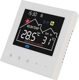 Intelligente Thermostaat - Slimme Regelaar - Comfort Regelen - Touchscreen Bediening - 86 x 86 mm - Wit — thumbnail 3