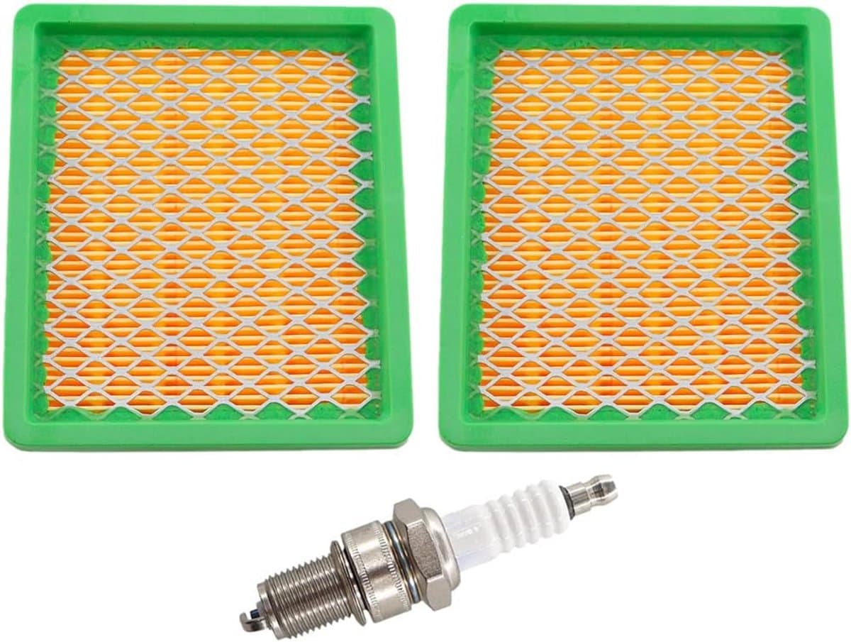 SnelShoppen - 2 x luchtfilter met bougie voor grasmaaier Fuxtec FX-RM4639 5196 1855 1860 - Vervangingsonderdelen voor tuinonderhoud - Hoogwaardige kwa — afbeelding 1