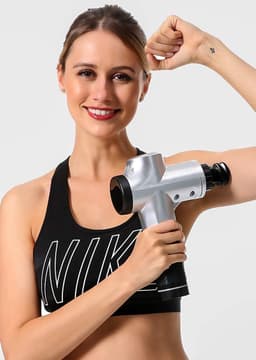 SnelShoppen - Massage Gun, Diepe Weefsel Massager, Mini Massage Gun met 6 Massagekoppen, 30 Snelheden, Stille Spierontspanner voor Thuis en Sport — thumbnail 2