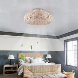 NIVA® Ventilator Plafond - Ventilator Staand Afstandsbediening - Ventilator - Naturaal - 50cm x 23cm x 50cm — thumbnail 5