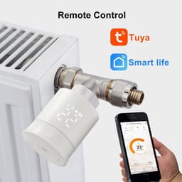 Radiatorthermostaat Slim – Zigbee & WiFi – Inclusief Hub – App & Spraakbediening – Programmeerbaar – M30 x 1,5 mm — thumbnail 3