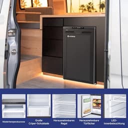 Mobiele Koelkast – Compressor Koelkast – Draagbare Koelkast – Camper Koelkast – Auto Koelkast – 83 Liter Inhoud – App Bediening & Instelbare Temperatuur -20°C tot 8°C — thumbnail 3
