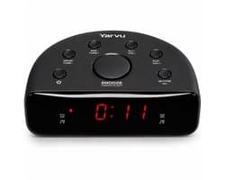 Wekkerradio - Wekker Radio - FM Radio - Klokradio - Slaapkamer - Snooze - Alarm - Slaap Functie - Slaapfunctie - Digitale Klok - Digitale Wekkerradio - Dual Alarm - Zwart