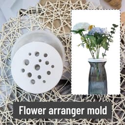 Siliconen mal met honingraatpatroon voor het gieten van kaarsen en het maken van bloemstukken, inclusief huizen en spiraalsteelhouder voor creatieve decoratie — thumbnail 4