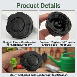 Tankdop grasmaaier 45 mm - set van 2 - ABS kunststof - stevige sluiting voor optimale bescherming - SnelShoppen — thumbnail 2