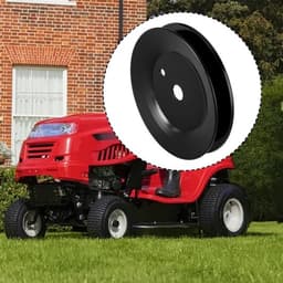 Stationaire Katrol - Hoogte 24 mm - Diameter 141 mm - Compatibel met MTD Grasmaaier - Slijtvast Metaal - Onderdeelnummer 756-1188 - Looprol — thumbnail 2