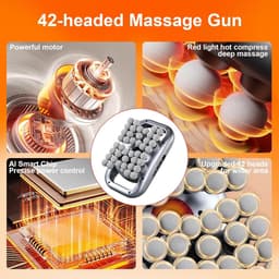 Massagepistool 42 koppen - 9 massage modi - 9 snelheden - voor spierherstel - ShopVlot — thumbnail 4