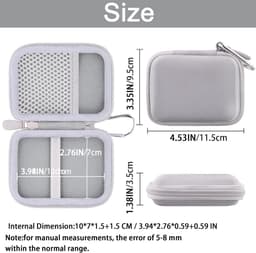 Draagbare opbergcase voor externe SSD's, geschikt voor 1TB/2TB/4TB opslag, ideaal voor Lexar ES5, ES4 en SL500 modellen — thumbnail 4