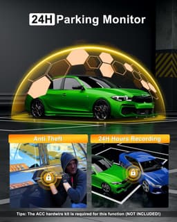 Auto Camera - Rijrecorder - Veilig Rijden - 4K Nachtzicht - 64GB Inclusief - Zwart — thumbnail 3