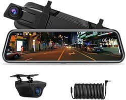 Auto Camera Set - Spiegel Cam - Veilig Rijden - 10 Inch Touchscreen - 10 Meter Kabel - Zwart