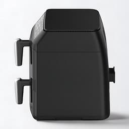 Heteluchtfriteuse Dubbel - Dubbele Kamer - Gezond Koken - Slimme Bereiding - 11 Liter - Zwart Zilver — thumbnail 2