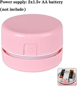 Mini Tafelstofzuiger Roze voor Diamond Painting Accessoires, Opruimapparaat voor losse strasssteentjes en Diamond Art Afval — thumbnail 5