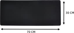 Muismat - Gaming Mousepad XXL - Game Muismat - Onderlegger - Grote Muismat - Anti Slip - Desktop Mat - Zwart - 70x30 CM - Rheme — thumbnail 5