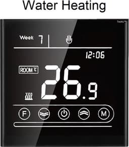 TechU™ Slimme Thermostaat Vita – Alleen voor Gas Boiler – Zwart – App & Wifi – Google Assistant & Alexa — thumbnail 1
