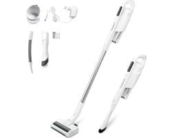 Aigostar Rocket 33YAS - Steelstofzuiger draadloos - Handstofzuiger- Kruimelzuiger - Wit