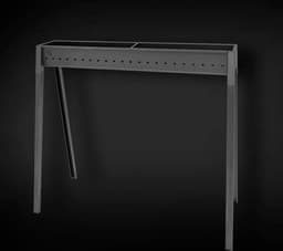 Spiedini Torino 80 - Houtskool barbecue zonder rooster, voor arrosticini, saté of spiesjes - 80 cm lang, 11 cm breed - Materiaal: gealuminiseerd ijzer — thumbnail 4