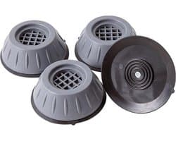 Wasmachine verhoger anti vibratie pads - Set van 4 - Grijs