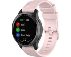 123watches sport gesp band - roze - 18mm - Geschikt voor Garmin Vivoactive 4S / Venu 2S / Venu 3S / Vivomove 3s / Overige smartwatches met 18mm bandje