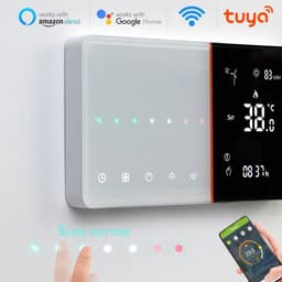TechU™ Slimme Thermostaat Ease – Wit – Alleen voor Elektrische Vloerverwarming – App & Wifi – Google Home & Alexa – Persoonlijk programma instelbaar — thumbnail 3