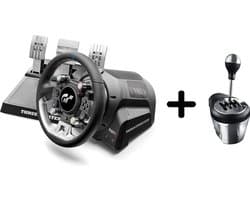 Thrustmaster T-GT II - Racestuur met 3 Pedalen + TH8A Gaming racestuurshifter - Force Feedback - Voor PS5, PS4, PC