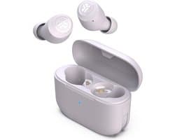 JLab Go Pop Draadloze Oordopjes - Bluetooth Oortjes Draadloos - 35 uur Batterijduur - Be Aware Audio - Met Microfoon - Geschikt voor Android en Apple - Lila