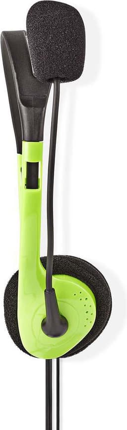 Nedis PC-Headset - On-Ear - Stereo - 2x 3.5 mm - Opvouwbare microfoon - Groen — thumbnail 5
