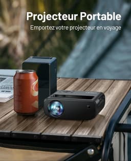 WiFi Mini-Projector Full HD 1080P 15.000 Lux Draagbaar - Compatibel met iOS/Android/Tablet/PC/TV-Stick/USB (Statief Inbegrepen) — thumbnail 2