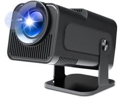 Nieuwe Collectie Mini Draagbare Auto Keystone Projector - Native 1080P Smart Projector - 4K FHD Ondersteuning - 10000 Lumen - WiFi 6 - BT 5.0 - 180 Graden Rotatie - Ingebouwde Android 11.0 Beamer