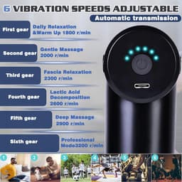 Massage gun - Massage apparaat - Professioneel - Massagegun - Must have voor iedereen! — thumbnail 2