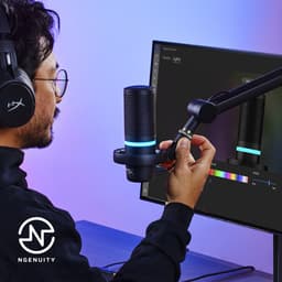 HyperX DuoCast - Condensator Microfoon - RGB - USB - PC, PS4, PS5 & MAC - Zwart — thumbnail 4