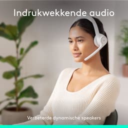 LOGITECH Zone 300 981-001417 On-ear Draadloze headset Met Noise-cancelling Wit — thumbnail 4
