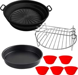Airfryer Accessoires 4-delige bakset geschikt voor Philips Essential 41 L HD9252/HD9200 - siliconen bakvorm, grillframe, muffinvormpjes — thumbnail 2