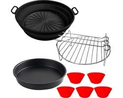 Airfryer Accessoires 4-delige bakset geschikt voor Philips Essential 41 L HD9252/HD9200 - siliconen bakvorm, grillframe, muffinvormpjes — thumbnail 1