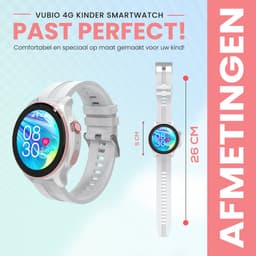 VUBIO 4G Kinder Smartwatch L1 - GPS - Incl. SIM - Videobellen - Wit — thumbnail 2