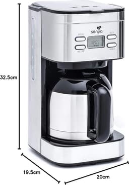 Programmeerbaar elektrisch koffiezetapparaat met thermoskan - aromaselector - warmhoudfunctie - 12 l - 800 W — thumbnail 4