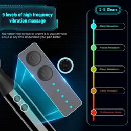 Diepe Weefsel Lichaamsmassage-Apparaat met U-Vormig Verlenghandvat - Draadloos Massagepistool voor Rugmassage en Pijnverlichting — thumbnail 4
