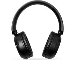 Nedis Draadloze Over-ear Koptelefoon - Batterij 1 werkingstijd standaard verbruik: 720 min - Ingebouwde microfoon - Drukbediening - Ondersteuning voor spraakbesturing - Volumebediening - Zwart