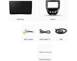 geschikt voor Citroen C1 / Peugeot 107 / Toyota Aygo | 2GB & 32GB | 2005 - 2014 | Carplay & Android auto | Autoradio met navigatie | Radio scherm | 2005 2006 2007 2008 2009 2010 2011 2012 2013 2014