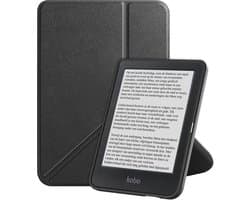 Hoes Geschikt voor Kobo Clara BW - E-reader Bescherm Hoesje Case Sleep Cover Trifold - Hoes Geschikt voor Kobo Clara BW Hoesje - Zwart