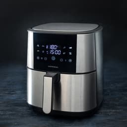 Gastronoma Heteluchtfriteuse - Airfryer 8L - Inclusief Accessoires - 18290007 - RVS/Zwart — thumbnail 4