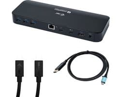 i-Tec Thunderbolt 3 Dual 4K Docking Station + USB-C / DP kabel