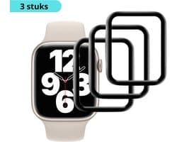 MY PROTECT - 3x Screenprotector Geschikt Voor Apple Watch 7/8/9 41mm - Transparant