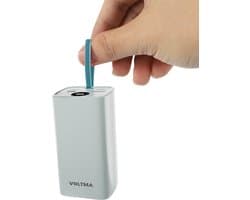 Voltma 65W Powerbank 20000 mAh met 65 Watt Snelladen - Externe Batterij met ingebouwde kabel en LED Display - 4 apparaten tegelijk opladen 3x USB C USB A - Universele Powerbanks geschikt voor iPhone en Android telefoon Tablet en USB-C Laptop - Wit