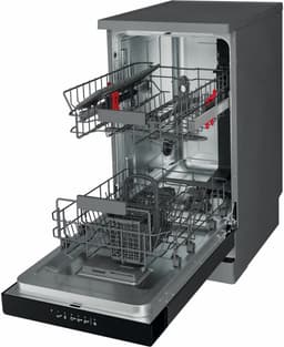 Whirlpool WSFC 3M27 X, Vrijstaand, Slimline (45 cm), Roestvrijstaal, Zwart, Knoppen, 1,3 m — thumbnail 3