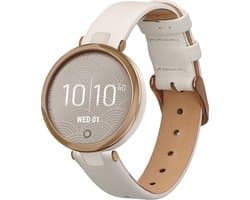 kwmobile lederen horlogebandje geschikt voor Garmin Lily Sport polsband - Echt leren smartwatch bandje - Activity tracker horloge band in wit