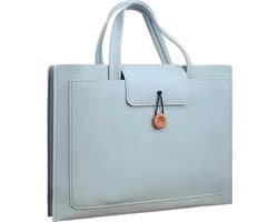 Laptophoes 13 inch & 14 inch - Licht Blauw - Laptoptas Dames / Heren - Voor o.a. 13 inch laptop en 14 Inch laptop - Geschikt voor Macbook Tas