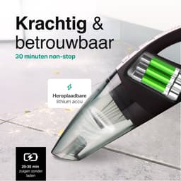 Kruimelzuiger Snoerloos - Handstofzuiger met 5 opzetstukken - Kruimelzuiger - Grijs - Vivid Green — thumbnail 5