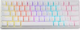 getcetera 60% Mechanisch Gaming Toetsenbord – Blue Switches – RGB – QWERTY – Bedraad USB-C – Compact Wit Design — thumbnail 1