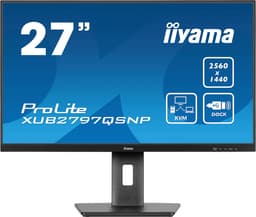 iiyama ProLite XUB2797QSNP-B1 - 27 inch - QHD - IPS - USB-Hub (4x) - Verstelbaar - USB-C Dock - KVM-switch — thumbnail 1